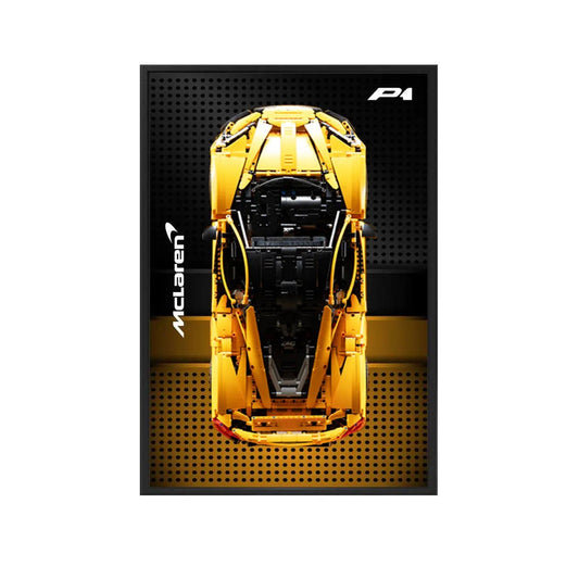 Premium Wall Display Frame Compatible with LEGO® McLaren P1 42172 Style C - brickzonehub
