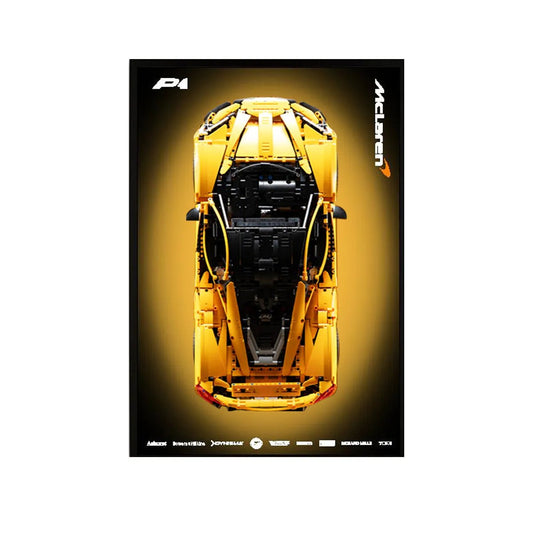 Premium Wall Display Frame Compatible with LEGO® McLaren P1 42172 Style D - brickzonehub
