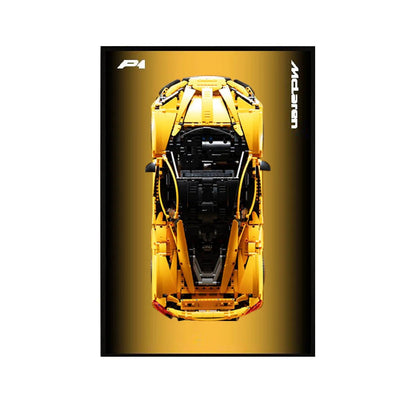 Premium Wall Display Frame Compatible with LEGO® McLaren P1 42172 Style A
