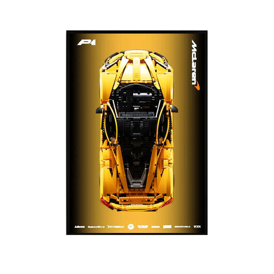 Premium Wall Display Frame Compatible with LEGO® McLaren P1 42172 Style E - brickzonehub