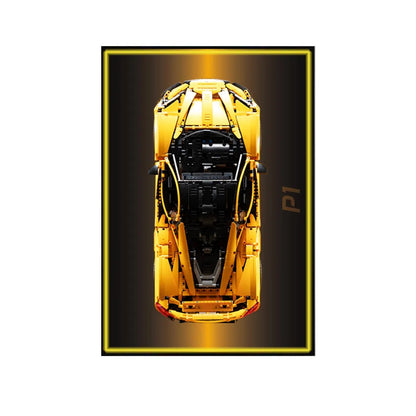 Premium Wall Display Frame Compatible with LEGO® McLaren P1 42172 Style F - brickzonehub