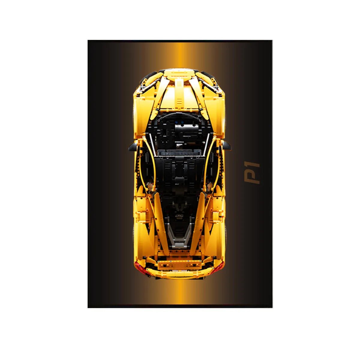 Premium Wall Display Frame Compatible with LEGO® McLaren P1 42172 Style F - brickzonehub