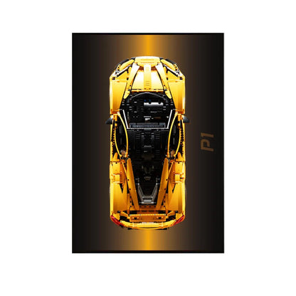 Premium Wall Display Frame Compatible with LEGO® McLaren P1 42172 Style F - brickzonehub