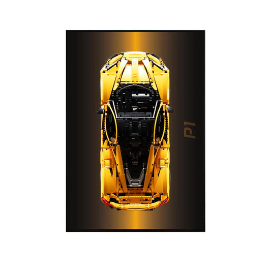 Premium Wall Display Frame Compatible with LEGO® McLaren P1 42172 Style F - brickzonehub