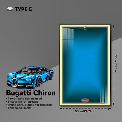Premium Wall Display Frame for LEGO® 42083 Bugatti Chiron - brickzonehub
