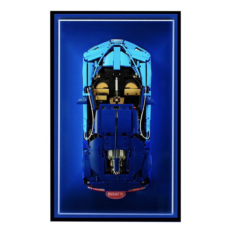 Premium Wall Display Frame for LEGO® 42083 Bugatti Chiron - brickzonehub