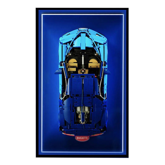 Premium Wall Display Frame for LEGO® 42083 Bugatti Chiron - brickzonehub