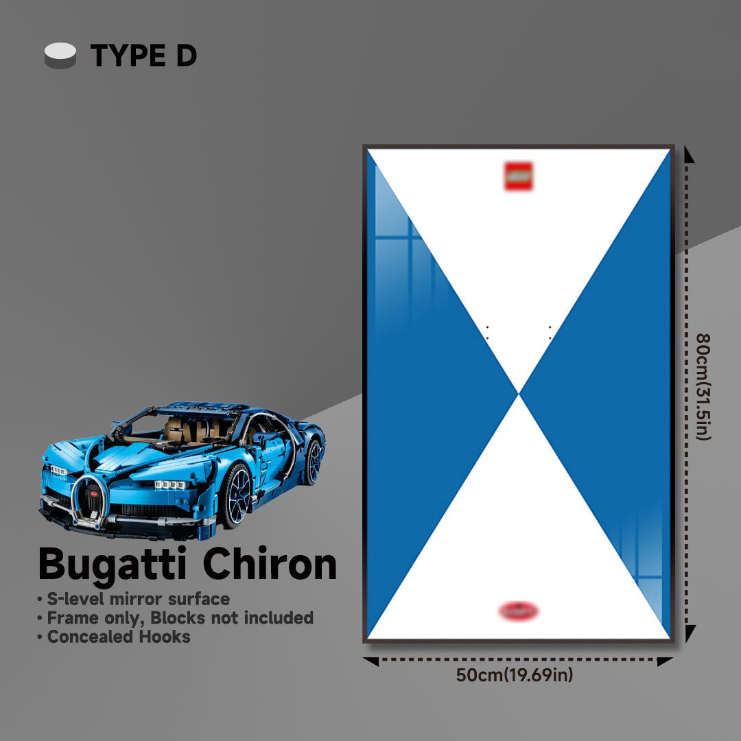 Premium Wall Display Frame for LEGO® 42083 Bugatti Chiron - brickzonehub