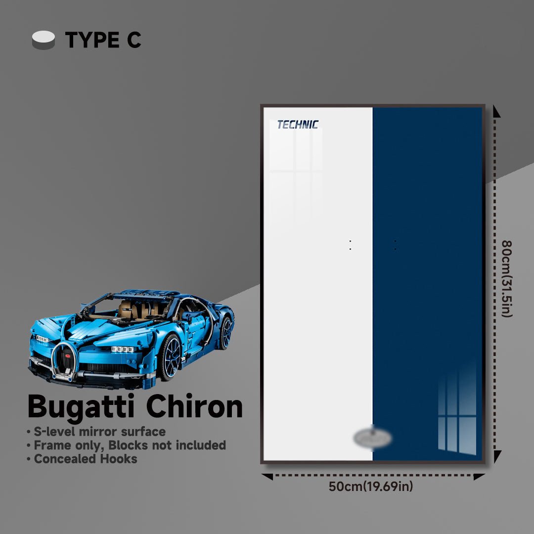 Premium Wall Display Frame for LEGO® 42083 Bugatti Chiron - brickzonehub