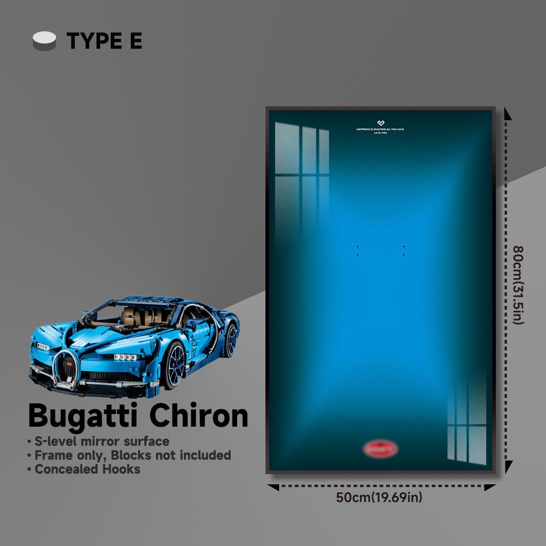 Premium Wall Display Frame for LEGO® 42083 Bugatti Chiron - brickzonehub