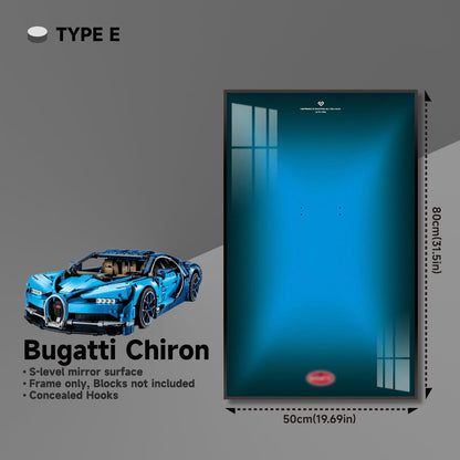 Premium Wall Display Frame for LEGO® 42083 Bugatti Chiron - brickzonehub