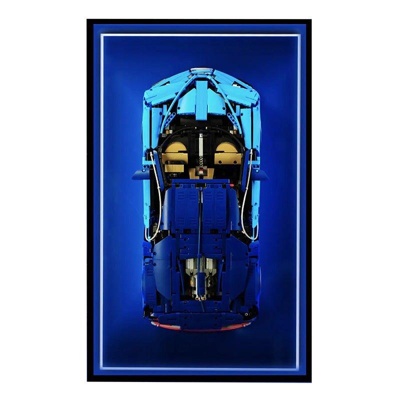 Premium Wall Display Frame for LEGO® 42083 Bugatti Chiron - brickzonehub