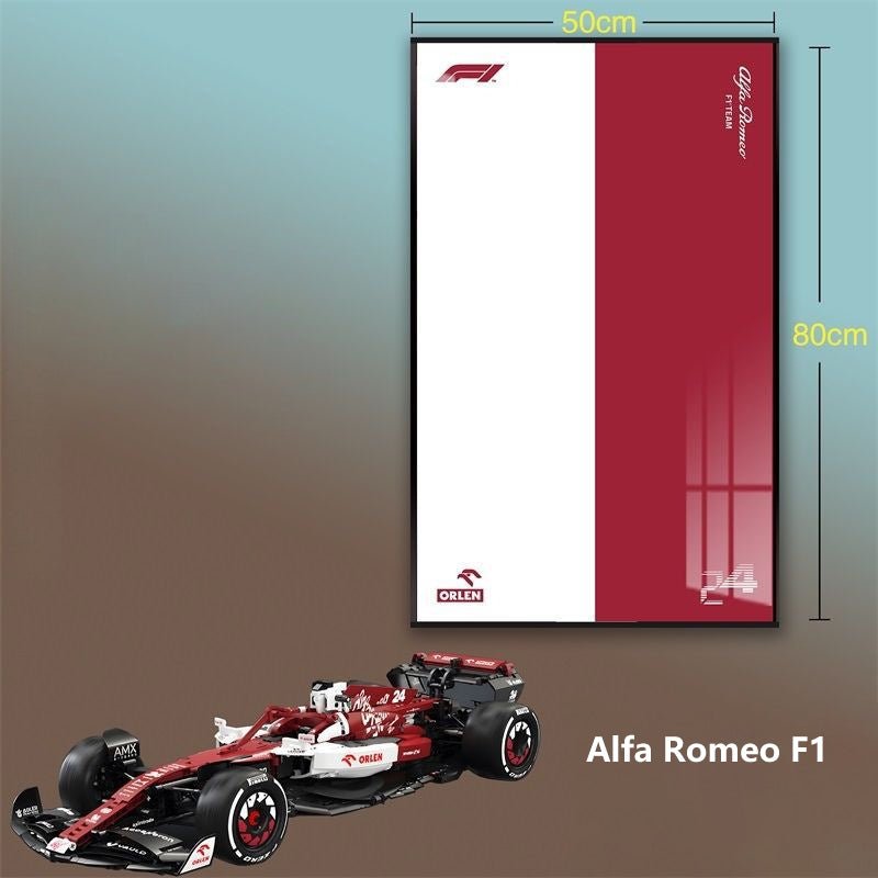 Premium Wall Display Frame for LEGO® Technic™ Alfa Romeo F1 Car - brickzonehub