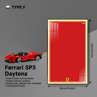 Premium Wall Display Frame for LEGO® Technic™ Ferrari Daytona SP3 42143 - brickzonehub