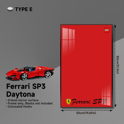 Premium Wall Display Frame for LEGO® Technic™ Ferrari Daytona SP3 42143 - brickzonehub