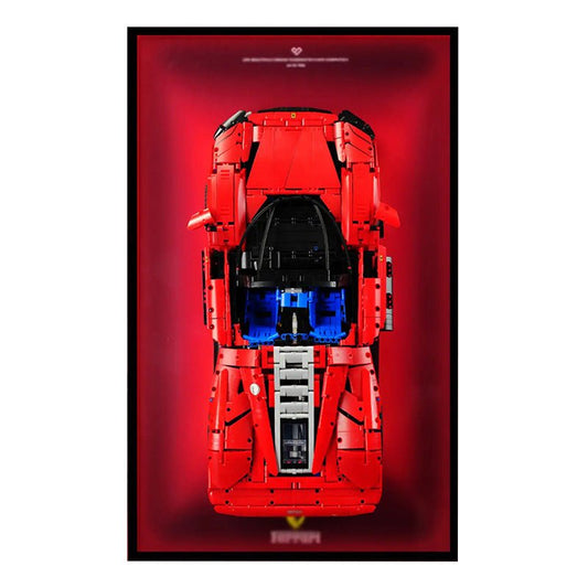 Premium Wall Display Frame for LEGO® Technic™ Ferrari Daytona SP3 42143 - brickzonehub