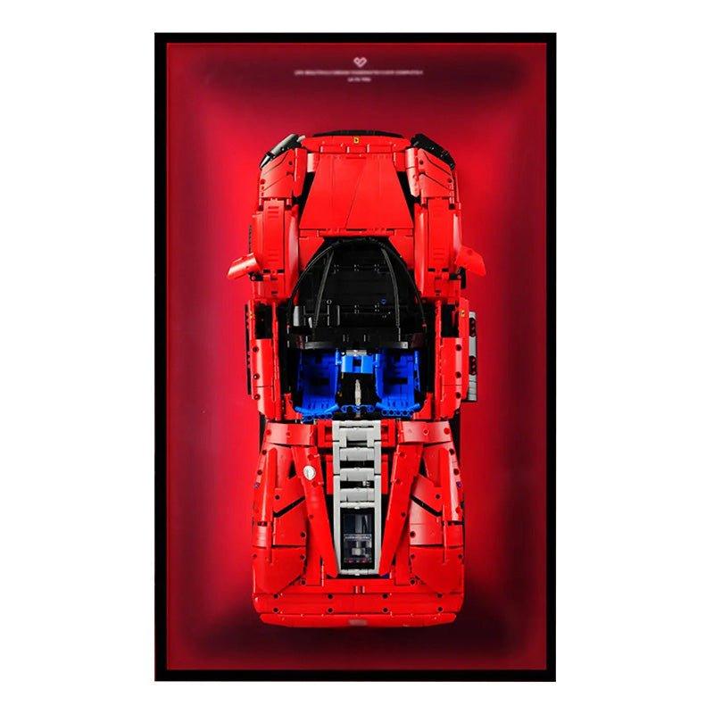 Premium Wall Display Frame for LEGO® Technic™ Ferrari Daytona SP3 42143 - brickzonehub