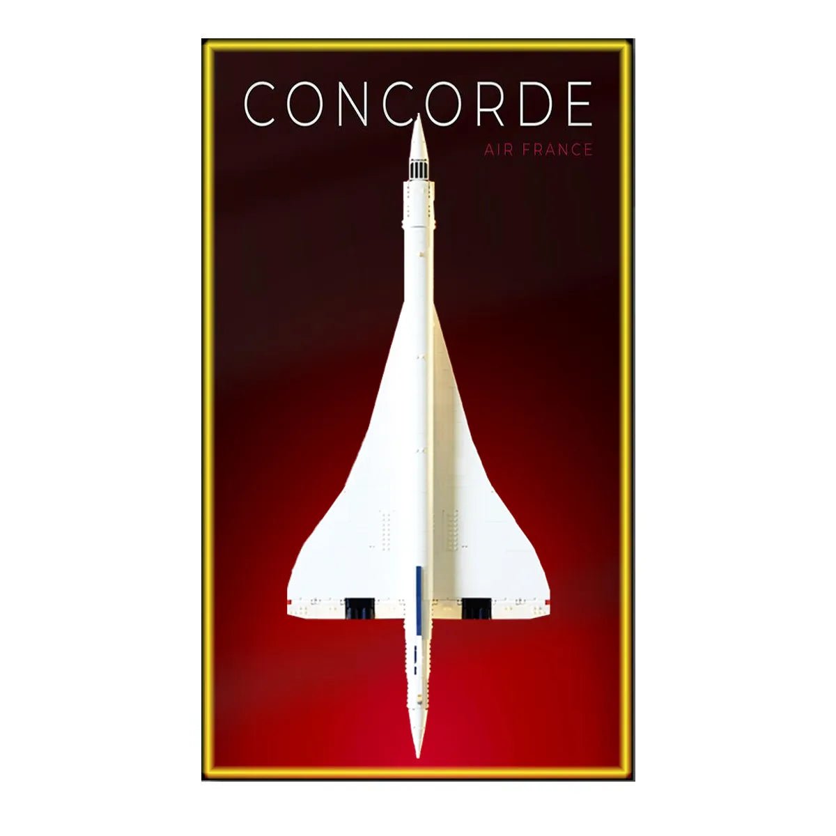 Premium Wall Mount Display Frame Compatible with LEGO® Icons Concorde 10318 - brickzonehub