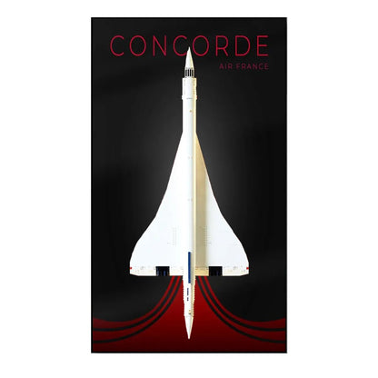 Premium Wall Mount Display Frame Compatible with LEGO® Icons Concorde 10318 Style A - brickzonehub