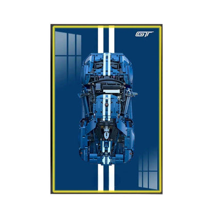 Premium Wall Mount Display Frame for LEGO® Technic™ Ford GT 42154 - brickzonehub