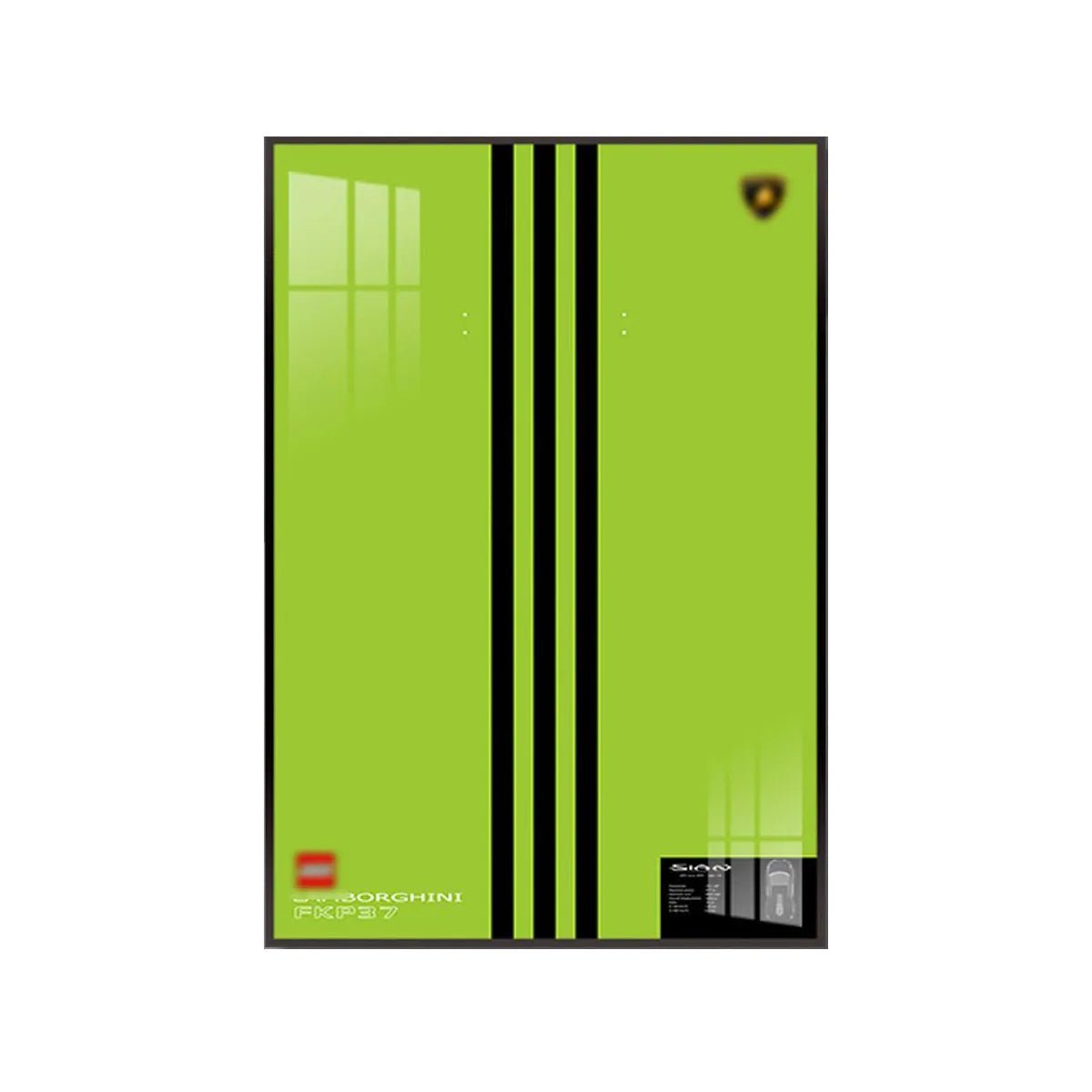 Premium Wall Mount Display Frame for LEGO® Technic™ Lamborghini Sian 42115 - brickzonehub