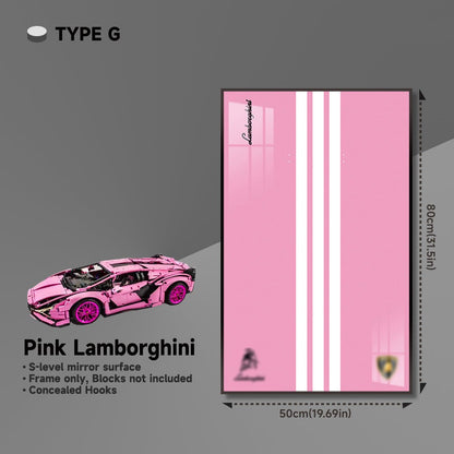 Premium Wall Mount Display Frame for LEGO® Technic™ Lamborghini Sian 42115 - brickzonehub