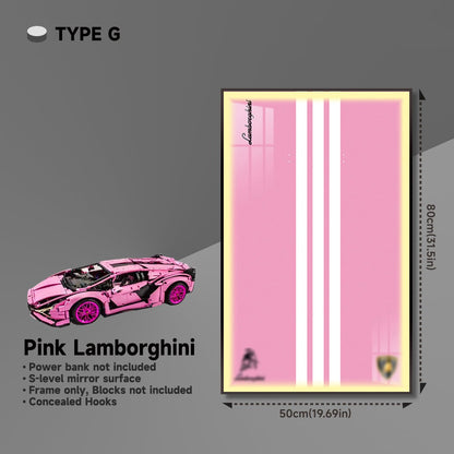 Premium Wall Mount Display Frame for LEGO® Technic™ Lamborghini Sian 42115 - brickzonehub