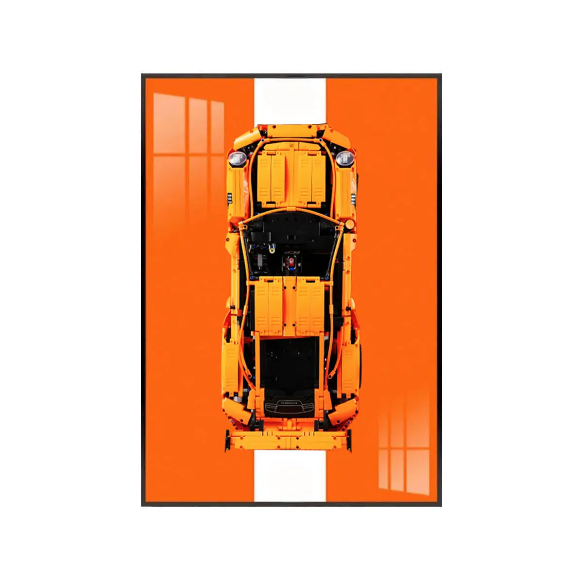 Premium Wall Mount Display Frame for LEGO® Technic™ Porsche 911 GT3 RS 42056