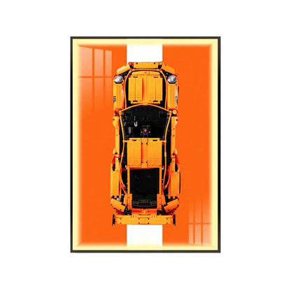 Premium Wall Mount Display Frame for LEGO® Technic™ Porsche 911 GT3 RS 42056