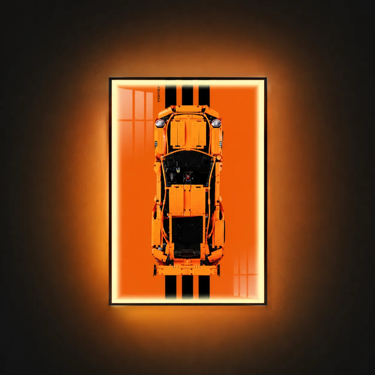 Premium Wall Mount Display Frame for LEGO® Technic™ Porsche 911 GT3 RS 42056