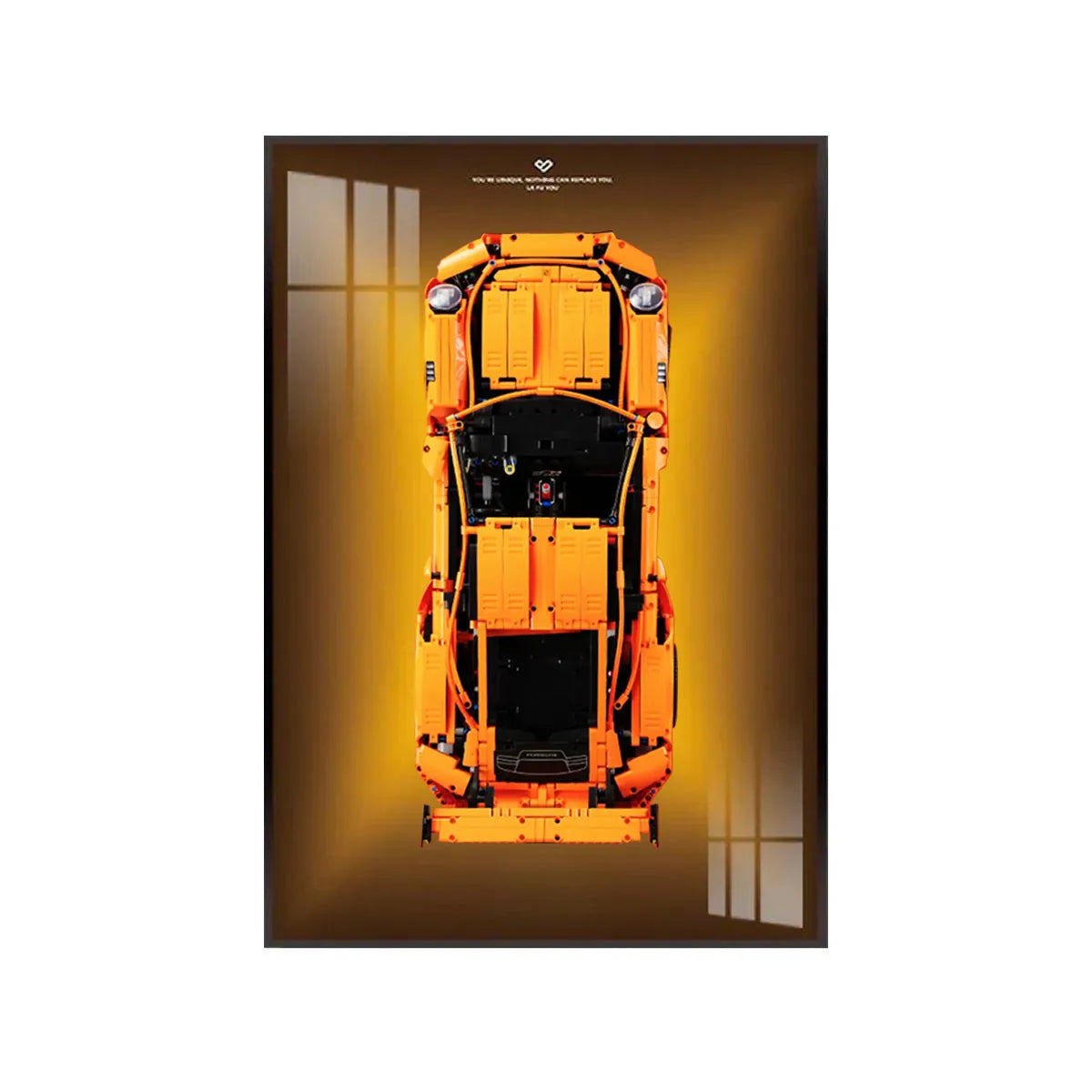 Premium Wall Mount Display Frame for LEGO® Technic™ Porsche 911 GT3 RS 42056