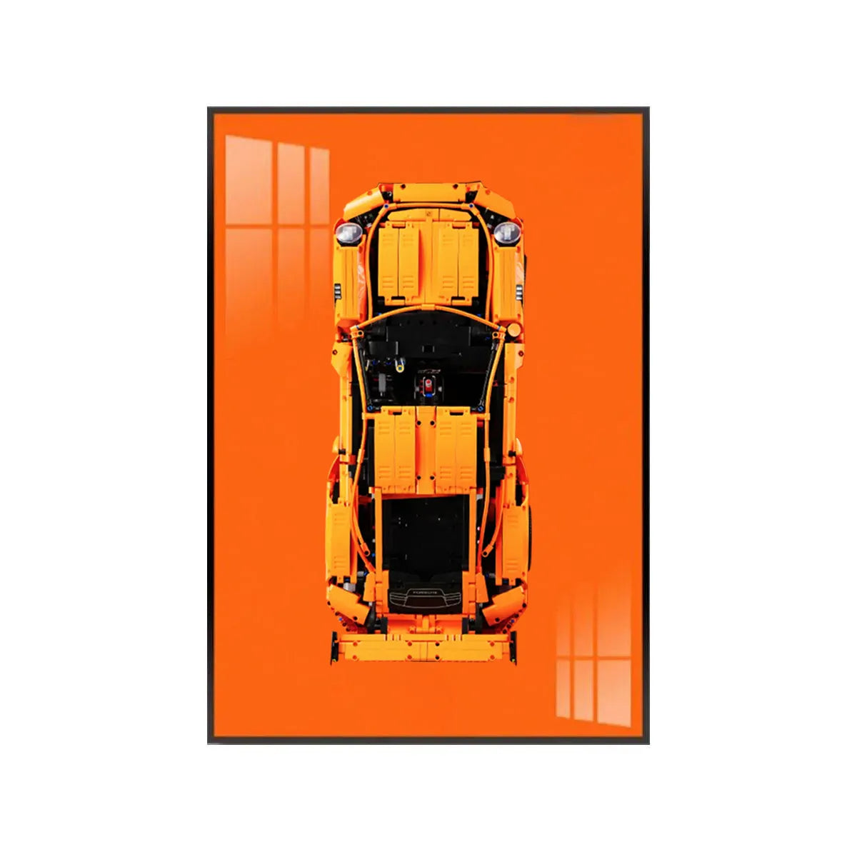 Premium Wall Mount Display Frame for LEGO® Technic™ Porsche 911 GT3 RS 42056