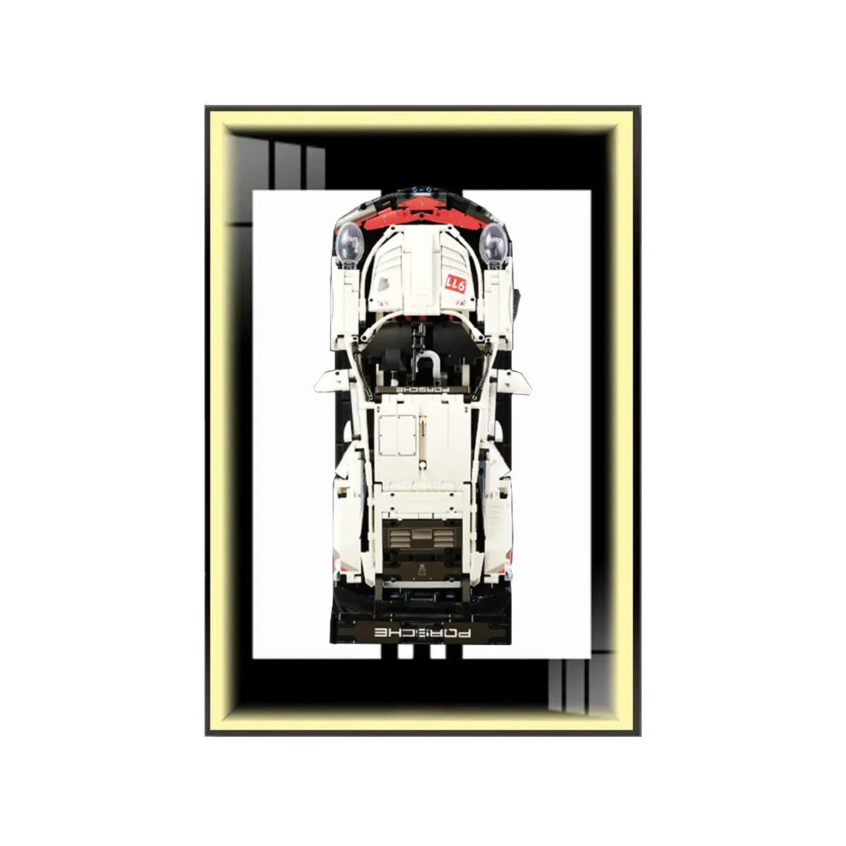 Premium-Wandhalterung für den LEGO® Technic™ Porsche 911 RSR 42096