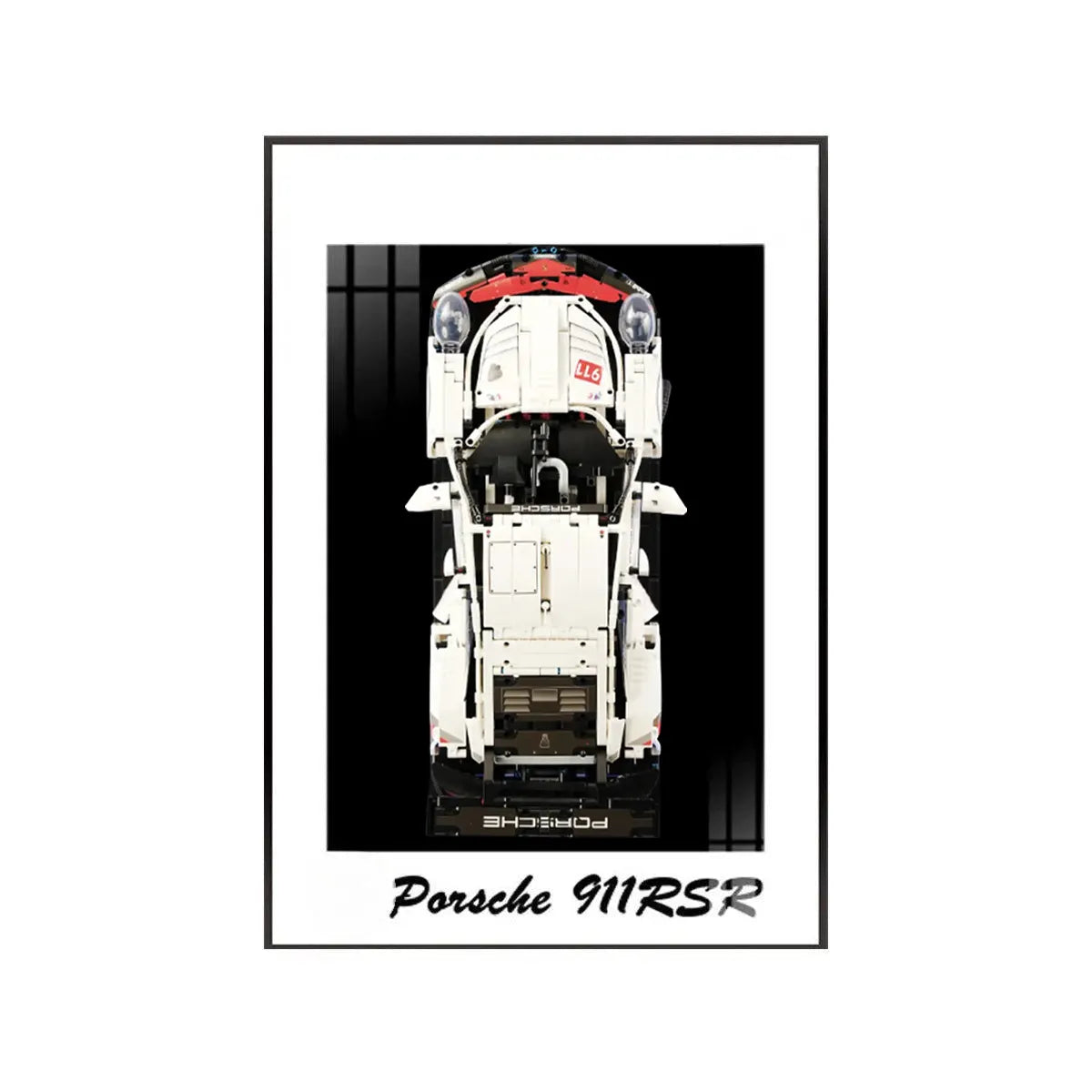 Premium-Wandhalterung für den LEGO® Technic™ Porsche 911 RSR 42096