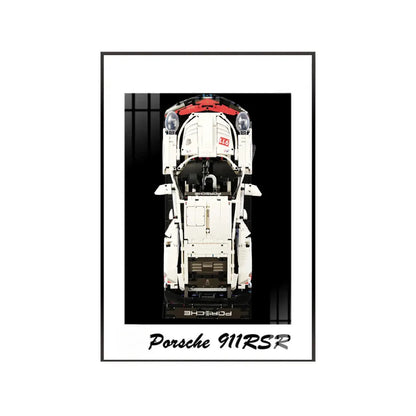 Premium-Wandhalterung für den LEGO® Technic™ Porsche 911 RSR 42096