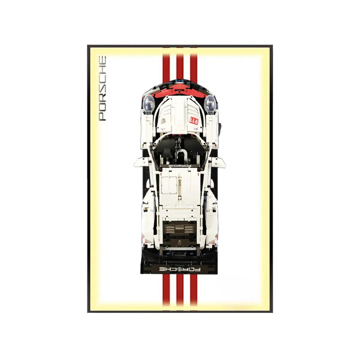 Premium-Wandhalterung für den LEGO® Technic™ Porsche 911 RSR 42096