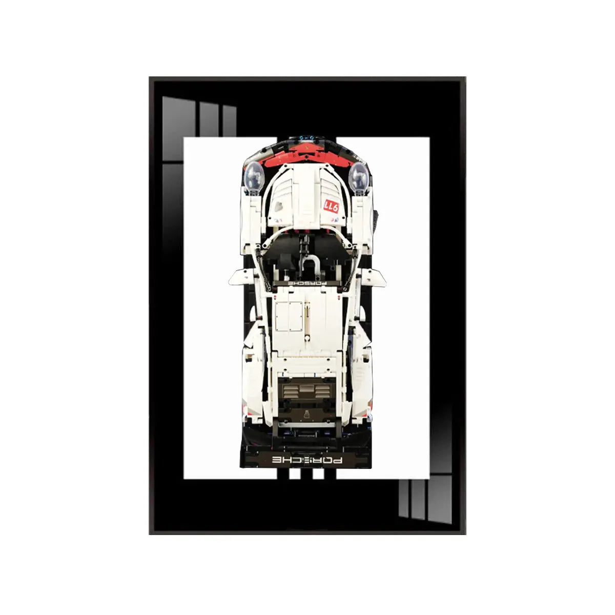 Premium-Wandhalterung für den LEGO® Technic™ Porsche 911 RSR 42096