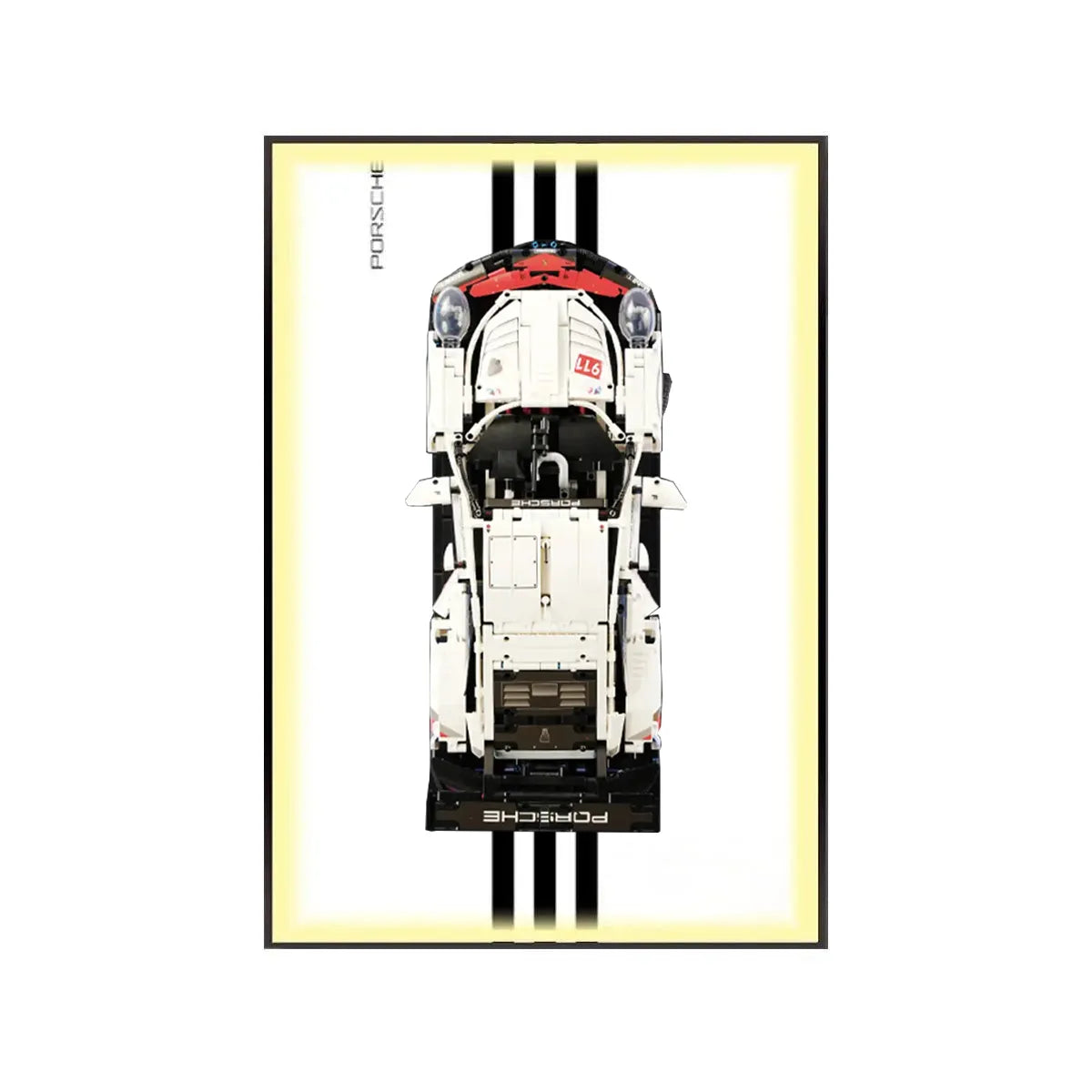 Premium-Wandhalterung für den LEGO® Technic™ Porsche 911 RSR 42096