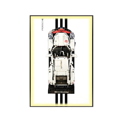 Premium-Wandhalterung für den LEGO® Technic™ Porsche 911 RSR 42096