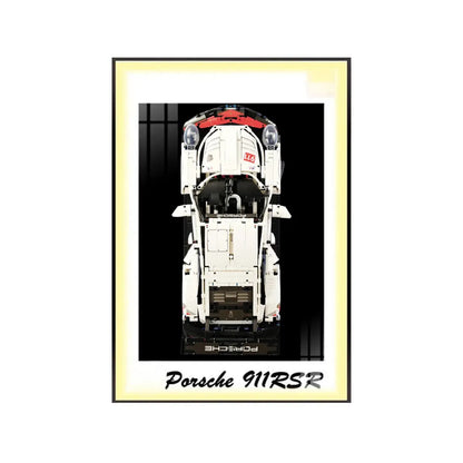 Premium-Wandhalterung für den LEGO® Technic™ Porsche 911 RSR 42096