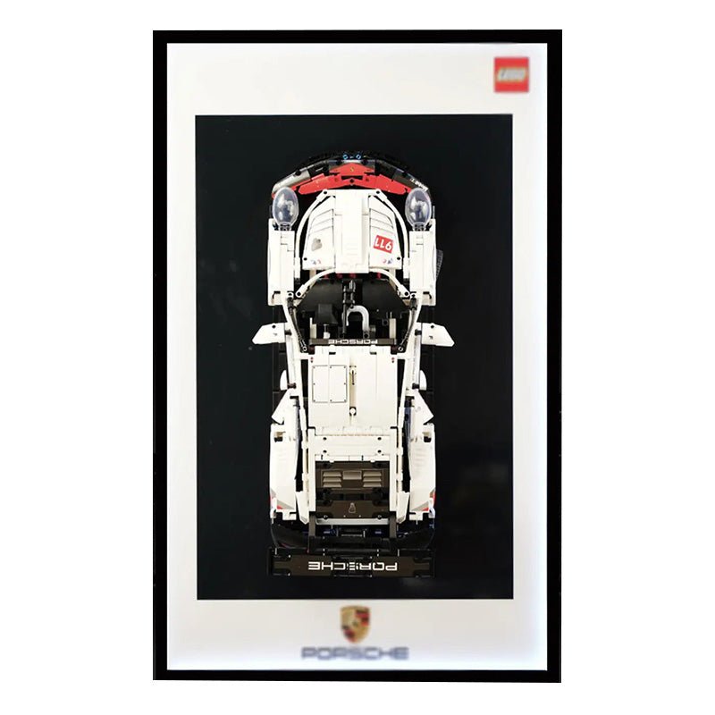 Premium Wall Mount Display Frame for LEGO® Technic™ Porsche 911 RSR 42096 - brickzonehub