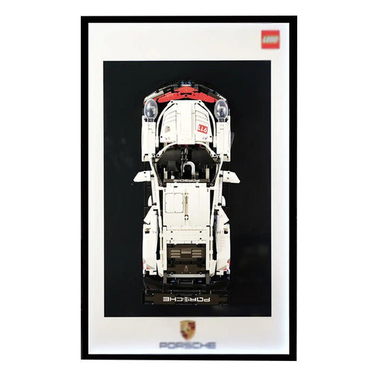 Premium Wall Mount Display Frame for LEGO® Technic™ Porsche 911 RSR 42096 - brickzonehub