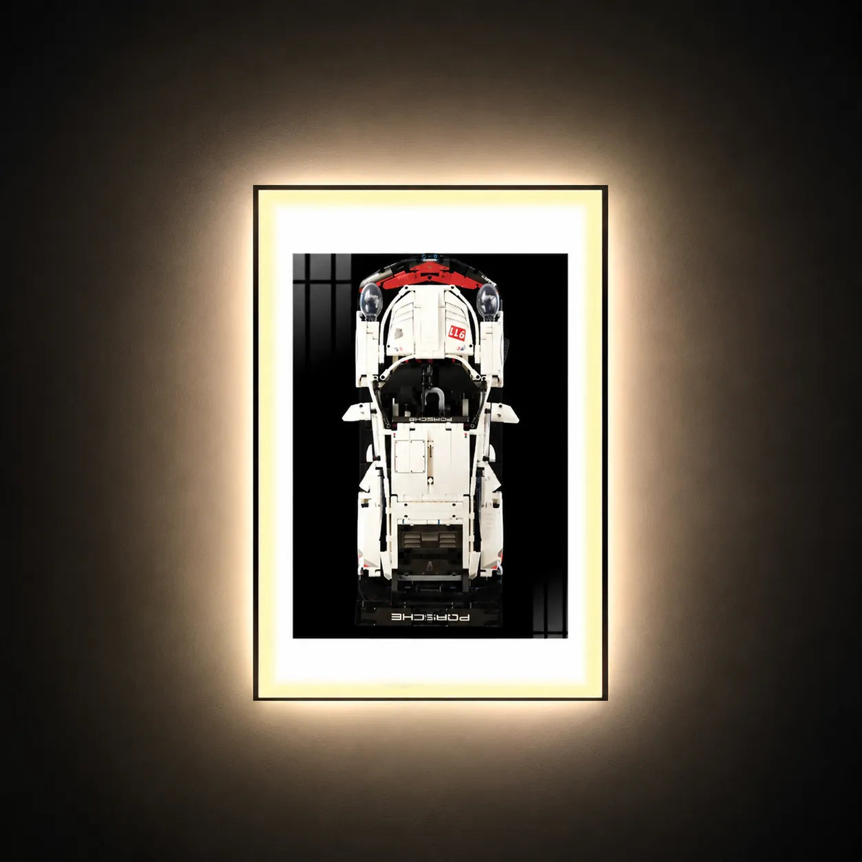 Premium-Wandhalterung für den LEGO® Technic™ Porsche 911 RSR 42096