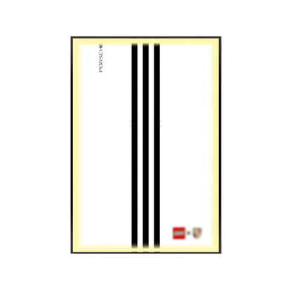 Premium Wall Mount Display Frame for LEGO® Technic™ Porsche 911 RSR 42096 - brickzonehub