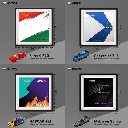 Showcase Your LEGO® Speed Champions Supercars – Wall Display Box - brickzonehub