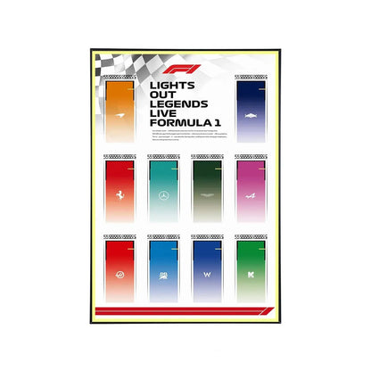 Speed Champions F1 LEGO® Car Collector Wall Display - brickzonehub