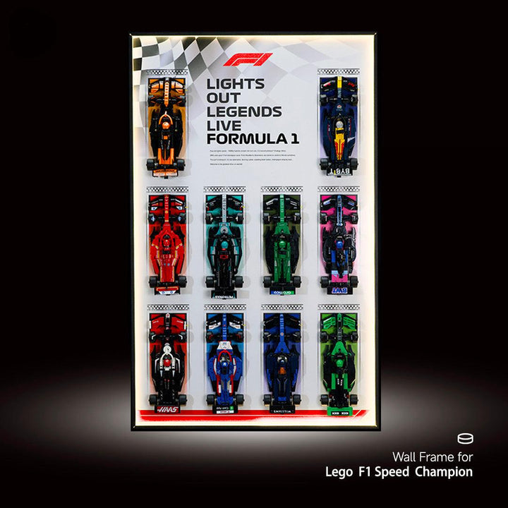 Speed Champions F1 LEGO® Car Collector Wall Display - brickzonehub