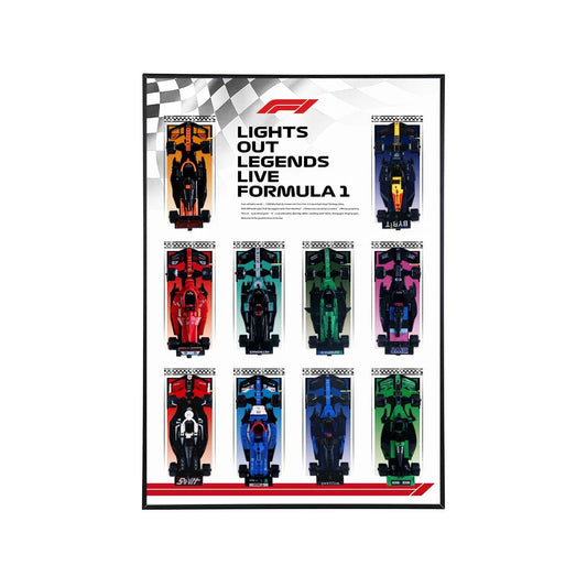 Speed Champions F1 LEGO® Car Collector Wall Display - brickzonehub