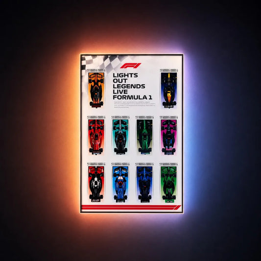 Speed Champions F1 LEGO® Car Collector Wall Display Frame