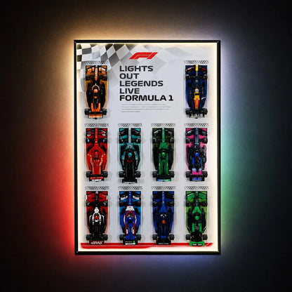 Speed Champions F1 LEGO® Car Collector Wall Display Frame